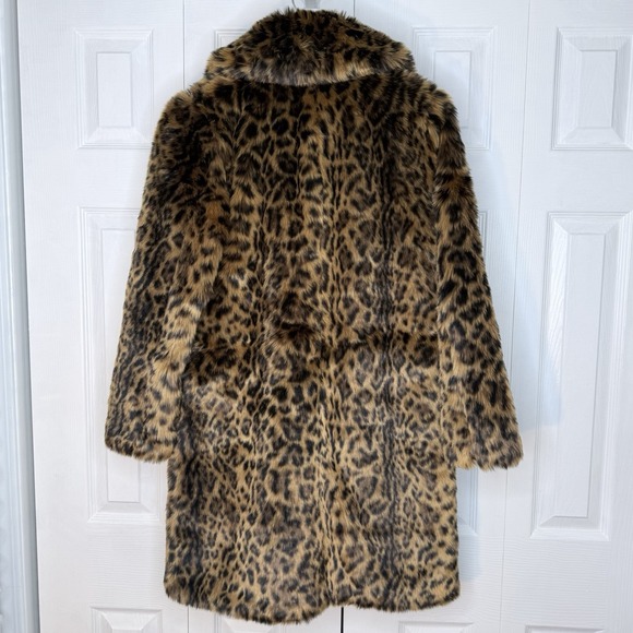 NWT J Crew JCrew Faux Fur Leopard Print Coat Spotted WQ2505 Jacket XS - Picture 5 of 12